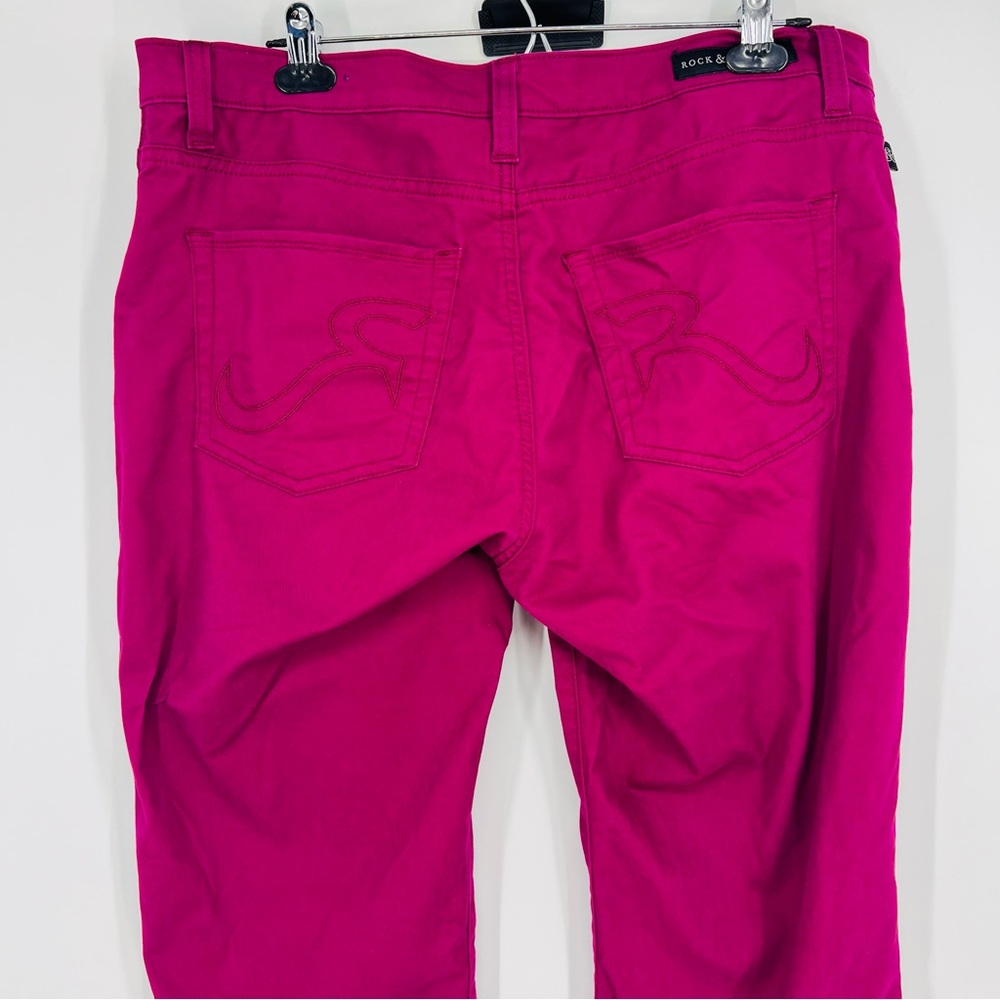 Rock & Republic Magenta Pink High Rise Skinny Ankle Jeans XL - Picture 11 of 14